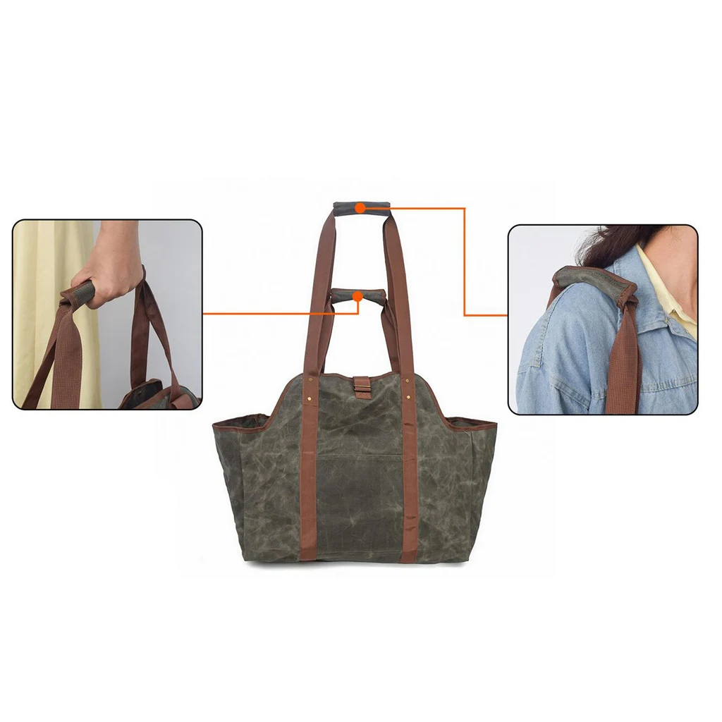 Log Carrier Firewood Carry Bag Fire Wood Canvas Cloth Log Tote Hand Bag Log Carrier Firewood Carry Bag Fire Wood Canvas Cloth Log Tote Hand Bag