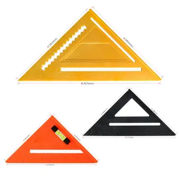 7/12 Inch Precision Triangle Ruler Angle Protractor Woodworking Square Measuring Multi-Function Carpenter Tool
7/12 Inch Precision Triangle Ruler Angle Protractor Woodworking Square Measuring Multi-Function Carpenter Tool