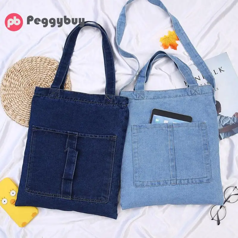 Female Denim Fashion Casual Shoulder Crossbody Handbags Women Leisure Pure Color Large Capacity Totes Top-handle Bags
Female Denim Fashion Casual Shoulder Crossbody Handbags Women Leisure Pure Color Large Capacity Totes Top-handle Bags