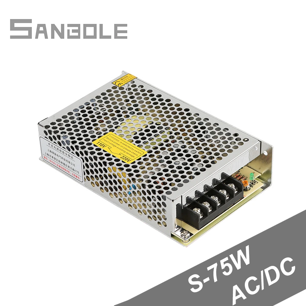 Electric Switch Power Supply S-75-12 Metal Shell Monitor Security Communication Medical Care Industrial Control 12v6a75w
Electric Switch Power Supply S-75-12 Metal Shell Monitor Security Communication Medical Care Industrial Control 12v6a75w