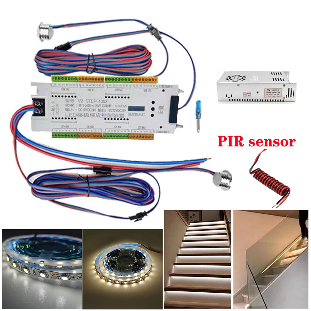32 Channel Motion Sensor Dimming Stair Streamline Light light Strip under cabinet Indoor Night light For the stair decoration
32 Channel Motion Sensor Dimming Stair Streamline Light light Strip under cabinet Indoor Night light For the stair decoration