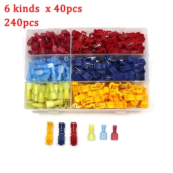 Quick Electrical Cable Connectors Snap Insulated Butt Splice Lock Wire Crimp Terminals Assorted Connector kit 10AWG-18AWG
Quick Electrical Cable Connectors Snap Insulated Butt Splice Lock Wire Crimp Terminals Assorted Connector kit 10AWG-18AWG