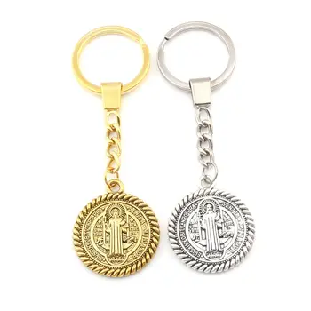 20pcs/lots Keychain Saint St Benedict de Nursia pattern Medal Charms Pendants Key Ring Travel Protection DIY Jewelry A-556f
20pcs/lots Keychain Saint St Benedict de Nursia pattern Medal Charms Pendants Key Ring Travel Protection DIY Jewelry A-556f