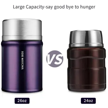 Thermos Lunch Box Large Capacity 750ML Portable Stainless Steel Food Soup Containers Vacuum Flasks Thermocup Lunch Container
Thermos Lunch Box Large Capacity 750ML Portable Stainless Steel Food Soup Containers Vacuum Flasks Thermocup Lunch Container