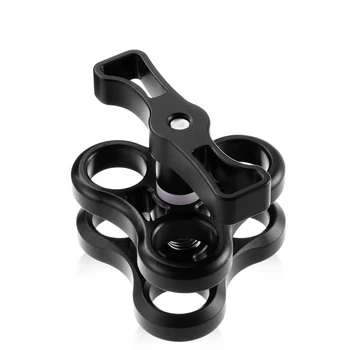 1" Ball Clamp 3 Mount Hole for Diving Underwater Camera Arm Tray for GoPro Hero LED Light Flashlight Connection Clip
1" Ball Clamp 3 Mount Hole for Diving Underwater Camera Arm Tray for GoPro Hero LED Light Flashlight Connection Clip