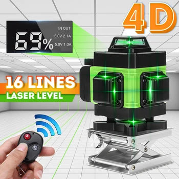 16 Lines 4D Laser Level Level Self-Leveling 360 Horizontal And Vertical Cross Super Powerful Green Laser Level
16 Lines 4D Laser Level Level Self-Leveling 360 Horizontal And Vertical Cross Super Powerful Green Laser Level