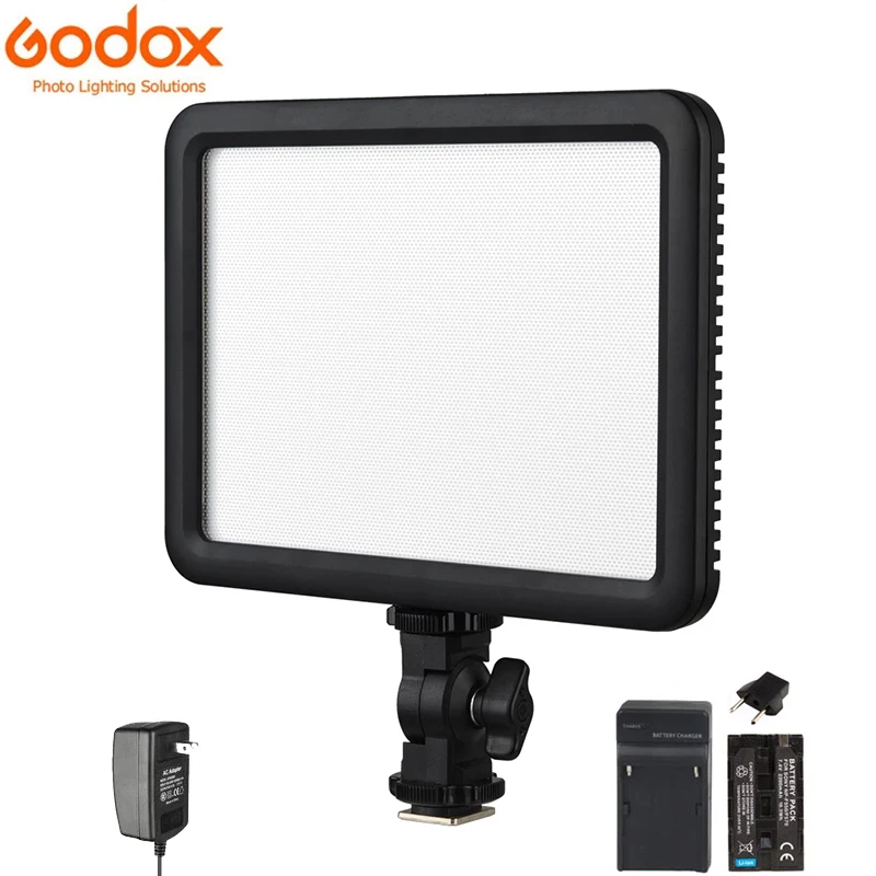 Фото Godox светодиодный светильник ультра тонкий P120C непрерывной студийной съемки 3300K ~