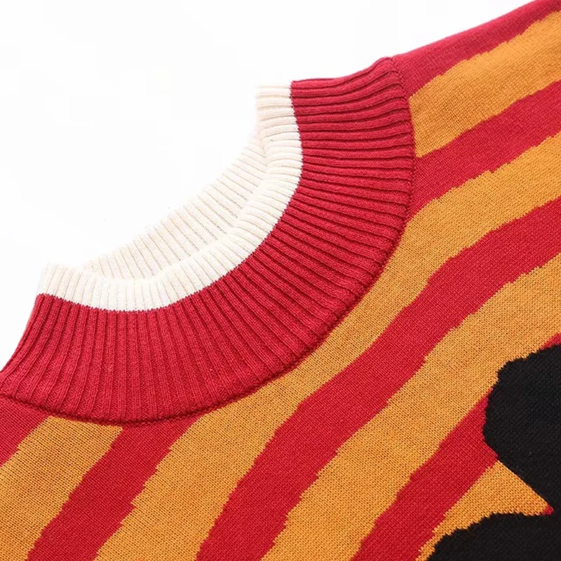 2019 Autumn New Style Japanese-style Playful Loose-Fit Pullover Sweater Women's Harajuku-Style Double Layer Jacquard Sweater Man
2019 Autumn New Style Japanese-style Playful Loose-Fit Pullover Sweater Women's Harajuku-Style Double Layer Jacquard Sweater Man