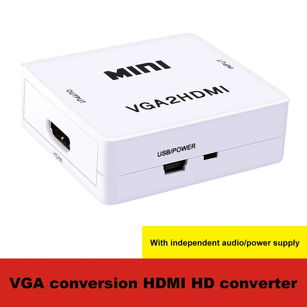 HD Video Converter HDMI2VGA Converter With Audio Video Extractor Converter Splitter Adapter For Xbox360 PC DVD PS3 PS4
HD Video Converter HDMI2VGA Converter With Audio Video Extractor Converter Splitter Adapter For Xbox360 PC DVD PS3 PS4