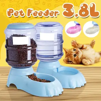 3.8L Pet Automatic Feeder Plastic Dog Cat Drinking Bowl For Dog Water Drinking Cat Feeding Large Capacity Dispenser Pet Cat Dog
3.8L Pet Automatic Feeder Plastic Dog Cat Drinking Bowl For Dog Water Drinking Cat Feeding Large Capacity Dispenser Pet Cat Dog