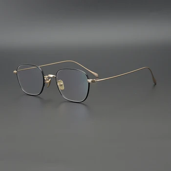 Hand-made Ultralight Pure Titanium Eyeglasses Frame for Men Women Vintage Square Glasses Optical Myopia Prescription Eyewear 199
Hand-made Ultralight Pure Titanium Eyeglasses Frame for Men Women Vintage Square Glasses Optical Myopia Prescription Eyewear 199