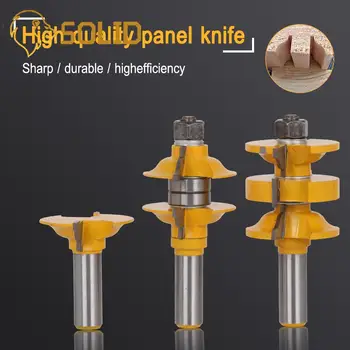 Tenon Door T Entry Interior Tenon Door Router Bit Set 12.7mm Shank Ogee Matched R&S Router Bits Carving for Wood 3Pcs
Tenon Door T Entry Interior Tenon Door Router Bit Set 12.7mm Shank Ogee Matched R&S Router Bits Carving for Wood 3Pcs