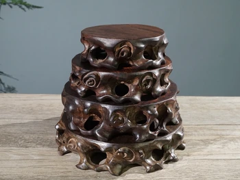 Black catalpa solid wood carving hollow circular base (W-7071 72 73 set 4)
Black catalpa solid wood carving hollow circular base (W-7071 72 73 set 4)
