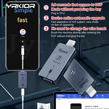 Qianli Flash Brush Machine Tool iDFU GO for iPhone iPad Automatic Restoration Automatic DFU mode Upgrade Online Quick Startup
Qianli Flash Brush Machine Tool iDFU GO for iPhone iPad Automatic Restoration Automatic DFU mode Upgrade Online Quick Startup