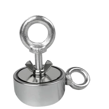 200Kg Double-Sided Neodymium Permanent Magnet 67Mm N52 Powerful Neodymium Permanent Magnet Deep Sea Salvage Magnet High Strength 
200Kg Double-Sided Neodymium Permanent Magnet 67Mm N52 Powerful Neodymium Permanent Magnet Deep Sea Salvage Magnet High Strength