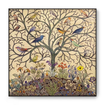 Tree of Life Tropical Songbirds Art Canvas Print Vintage Poster Antique Exotic Birds Nature Wall Art Canvas Painting Picture 
Tree of Life Tropical Songbirds Art Canvas Print Vintage Poster Antique Exotic Birds Nature Wall Art Canvas Painting Picture
