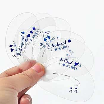 6pcs Lazy Assistant Shaping Tracing Eyeliner Makeup Grooming Tools Guide Drawing Eyeshadow Stencil