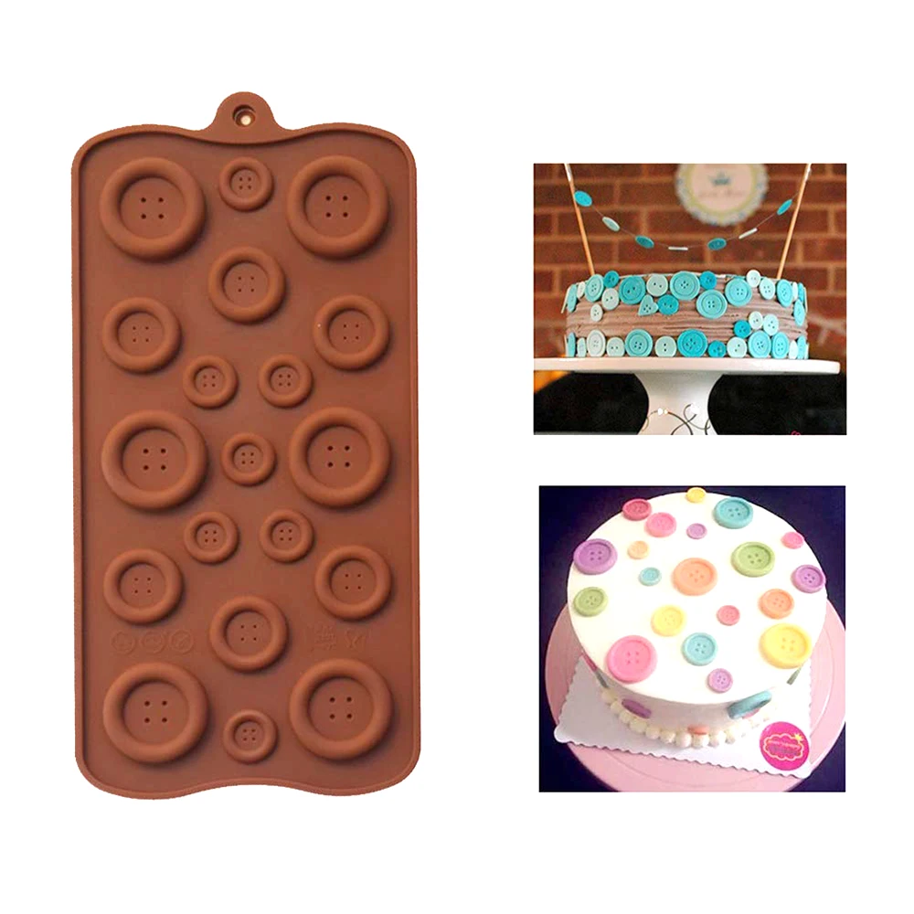Multi-size Button Form Chocolate Mold Buscuit Candy Bar Fondant Silicone Molds for Cake Decorating DIY Baking Tools for Cakes
Multi-size Button Form Chocolate Mold Buscuit Candy Bar Fondant Silicone Molds for Cake Decorating DIY Baking Tools for Cakes