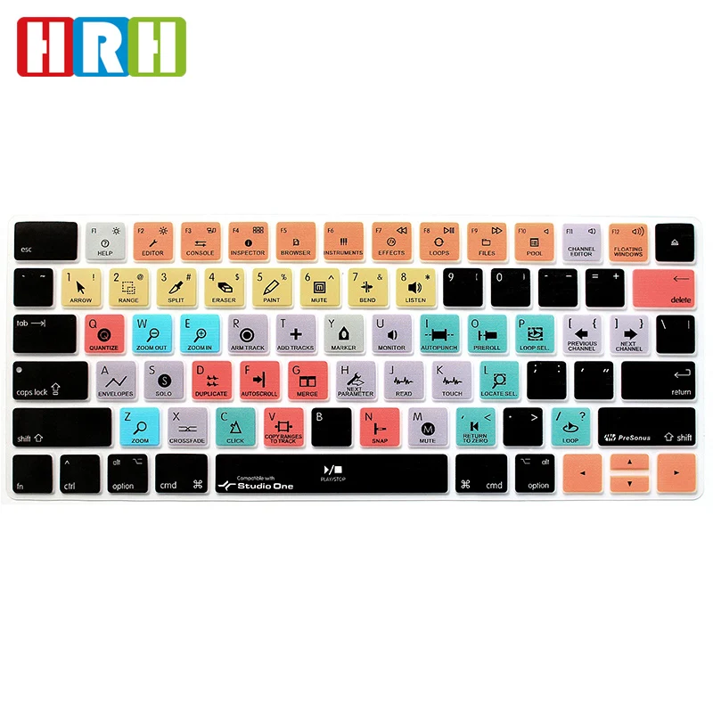 HRH Studio One Hot key Shortcuts Keyboard Cover Silicone Keypad Skin Protective Film For Apple Magic MLA22B/A US English Version
HRH Studio One Hot key Shortcuts Keyboard Cover Silicone Keypad Skin Protective Film For Apple Magic MLA22B/A US English Version