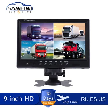 NEW HD 9" Split 4ch Car Monitor Quad Split Screen CCTV Security Surveillance Car Headrest Rear View Camera Aviation Connectors
NEW HD 9" Split 4ch Car Monitor Quad Split Screen CCTV Security Surveillance Car Headrest Rear View Camera Aviation Connectors