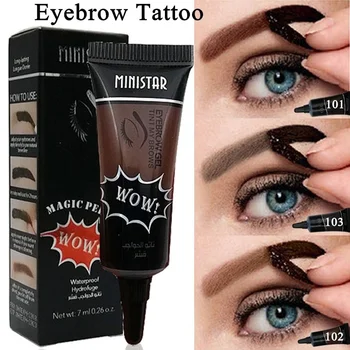 1PC Waterproof Liquid Henna Eyebrow Tint Gel Long Lasting Grey Brown Color Peel Off Eyebrow Tattoo Enhancer Makeup 7ML
1PC Waterproof Liquid Henna Eyebrow Tint Gel Long Lasting Grey Brown Color Peel Off Eyebrow Tattoo Enhancer Makeup 7ML