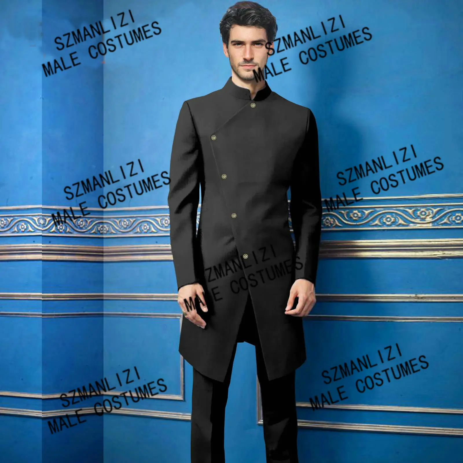 Latest African Designs Formal Men Suits 2 Piece Black Groom Tuxedo for Wedding Custom Made Slim Fit Groomsman Party Prom Suits
Latest African Designs Formal Men Suits 2 Piece Black Groom Tuxedo for Wedding Custom Made Slim Fit Groomsman Party Prom Suits