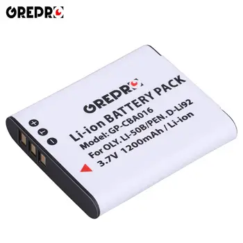 1Pc 1200mAh Li-50B D-Li92 Li50B battery for Olympus Li 50B SP-800UZ Stylus 1010 SZ-10 SZ-30MR VG-170 for Pentax XZ-1 D Li92
1Pc 1200mAh Li-50B D-Li92 Li50B battery for Olympus Li 50B SP-800UZ Stylus 1010 SZ-10 SZ-30MR VG-170 for Pentax XZ-1 D Li92