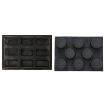 2pcs Silicone Bread Forms Molds Non Stick Perforated Bakery Tray - Square 9 Cavities & Round 8 Cavities
2pcs Silicone Bread Forms Molds Non Stick Perforated Bakery Tray - Square 9 Cavities & Round 8 Cavities