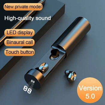 B9 wireless bluetooth earphone 5.0 tws touch headset with charging digital display large capacity charging compartment
B9 wireless bluetooth earphone 5.0 tws touch headset with charging digital display large capacity charging compartment