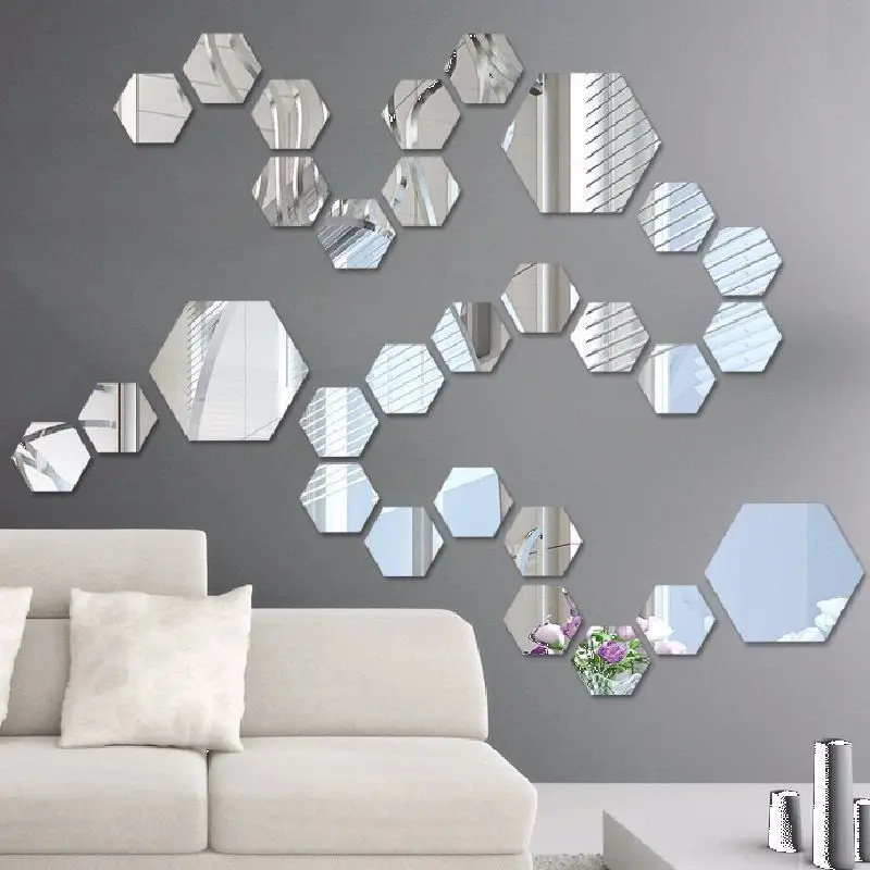 Mirror Sticker 12PCS Wall Art Decal Hexagon Hexagon DIY Bedroom Removable Home Decor Stickers Mirrors
Mirror Sticker 12PCS Wall Art Decal Hexagon Hexagon DIY Bedroom Removable Home Decor Stickers Mirrors
