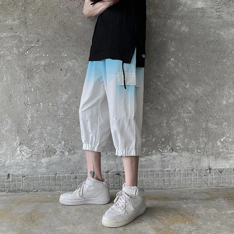Summer Gradient Leisure Pants Men's Fashion Drawstring Overalls Men Streetwear Wild Hip-hop Loose Cropped Pants Mens M-5XL
Summer Gradient Leisure Pants Men's Fashion Drawstring Overalls Men Streetwear Wild Hip-hop Loose Cropped Pants Mens M-5XL