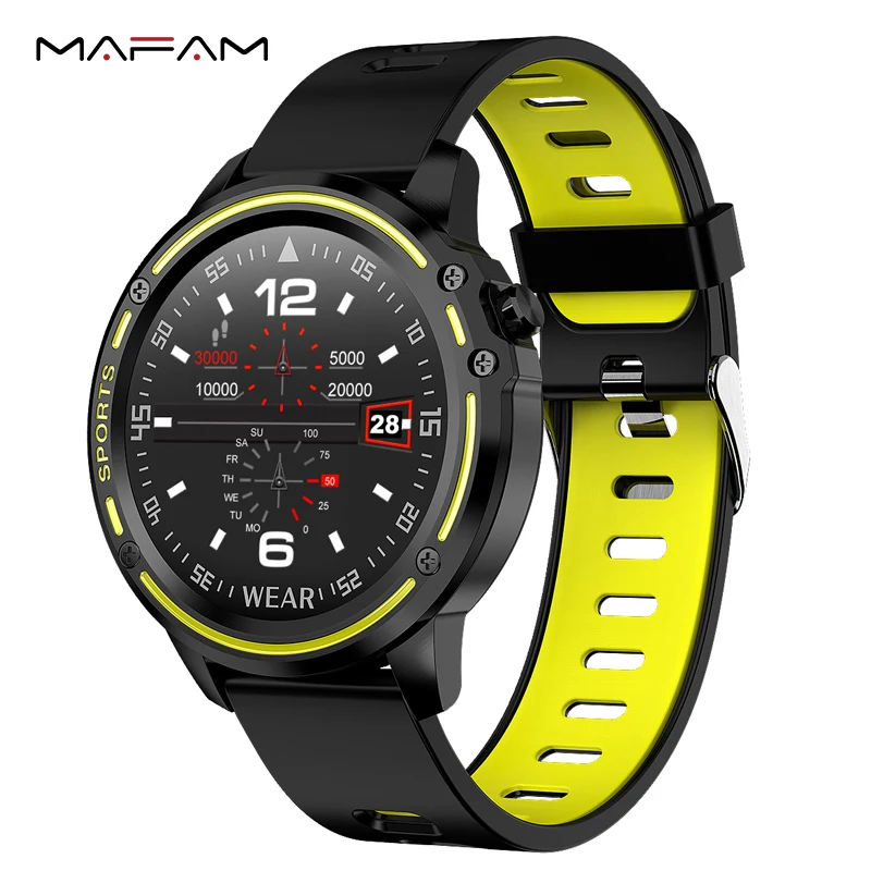 

MAFAM L8 Smart Watch Fitness Tracker ECG Blood Pressure Heart Rate IP68 Waterproof Sport Watch For Xiaomi Huawei Android IOS