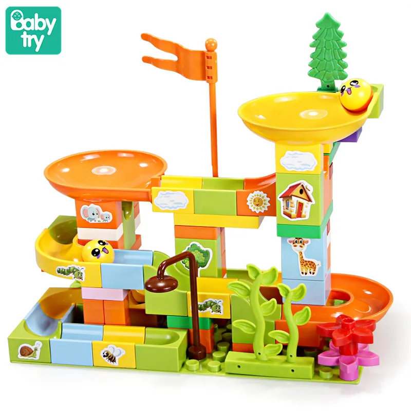 86PCS Mini Slideway Ball Building Blocks Juguetes Development DIY Funnel Track Balls Maze Legoined Duplo Toys for Kids
86PCS Mini Slideway Ball Building Blocks Juguetes Development DIY Funnel Track Balls Maze Legoined Duplo Toys for Kids