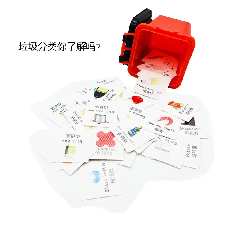 Kindergarten Cognitive Early Learning Card Garbage Compartmental Toy Game Props 3-6 a Year of Age Children'S Educational Toy
Kindergarten Cognitive Early Learning Card Garbage Compartmental Toy Game Props 3-6 a Year of Age Children'S Educational Toy