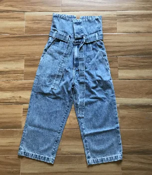 2020 spring summer women's Turn Waist Loose Casual Women's Jeans Belt Straight High Waist Calf-length Pants 7-point Jeans
2020 spring summer women's Turn Waist Loose Casual Women's Jeans Belt Straight High Waist Calf-length Pants 7-point Jeans