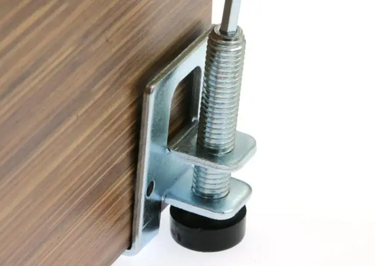 Description Picture 3 of item4pcs 0-5cm Screw furniture adjustable cabinet legs steel Table Sofa Metal Leveling Feet Corner Bracket Floor protection Hardware