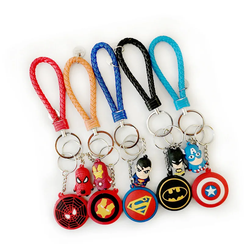 Cute Kawaii Cartoon Anime Avengers PVC Solid Soft Commemorative Bells Braided Cord Keychain Car Bag Boys and Girls Pendant Gifts
Cute Kawaii Cartoon Anime Avengers PVC Solid Soft Commemorative Bells Braided Cord Keychain Car Bag Boys and Girls Pendant Gifts