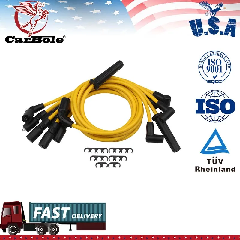 CARBOLE 7PCS/SET 8MM HIGH PERFORMANCE SPARK PLUG WIRE Set FOR BLAZER S10 JIMMY SAVANA EXPRESS V6 4.3L 1996-2007GMC
CARBOLE 7PCS/SET 8MM HIGH PERFORMANCE SPARK PLUG WIRE Set FOR BLAZER S10 JIMMY SAVANA EXPRESS V6 4.3L 1996-2007GMC