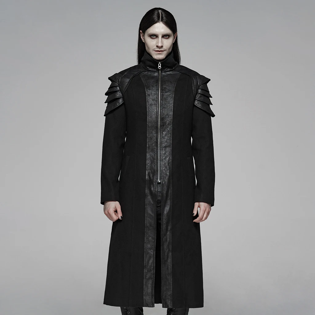 PUNK RAVE Mens Punk Armor Long Coat Double-side-woolen with Pockets on Both Sides Party Stageperformance Mens Winter Long Jacket
PUNK RAVE Mens Punk Armor Long Coat Double-side-woolen with Pockets on Both Sides Party Stageperformance Mens Winter Long Jacket
