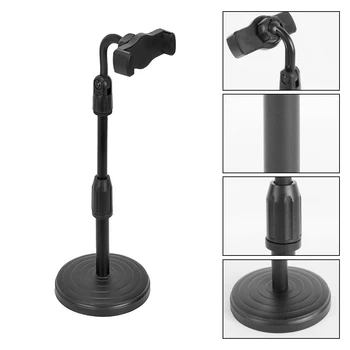 Desktop Smartphone Stand Bracket 26-38cm Adjustable Height with Phone Holders 360° Rotation for Live Streaming Online Video
Desktop Smartphone Stand Bracket 26-38cm Adjustable Height with Phone Holders 360° Rotation for Live Streaming Online Video