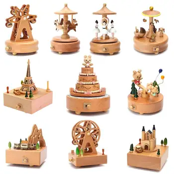 Innovative Ferris Wheel & Birthday Cake Shaped Wooden Music Box Toy Decoration Cute Birthday Present Christmas Gift For Kids
Innovative Ferris Wheel & Birthday Cake Shaped Wooden Music Box Toy Decoration Cute Birthday Present Christmas Gift For Kids