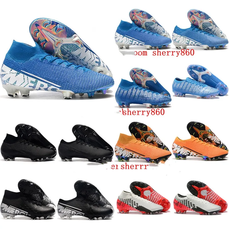 

2019 mens soccer cleats Superfly 7 Elite SE Neymar FG soccer shoes outdoor Mercurial Vapors 13 Elite FG cr7 football boots Ronal