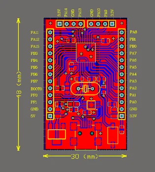 STM32F030K6T6 Development Board LQFP32 Onboard USB to TTL Chip MINI USB Port
STM32F030K6T6 Development Board LQFP32 Onboard USB to TTL Chip MINI USB Port