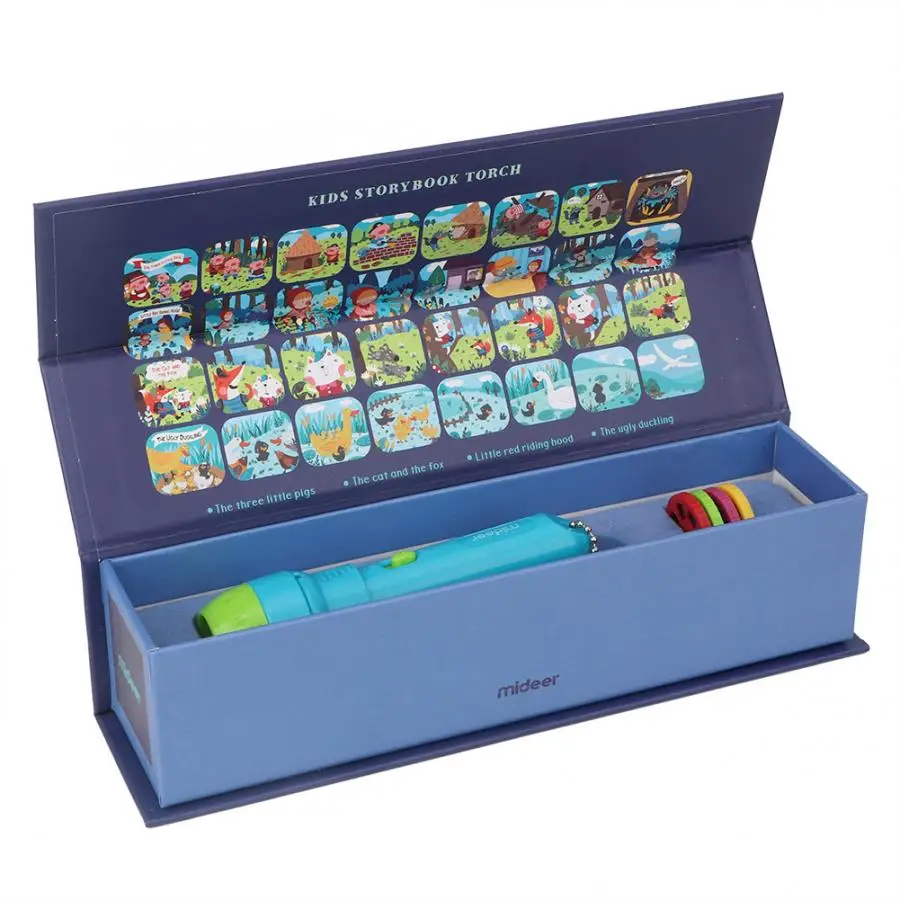 Flashlight Projector Toy With 4 Animated Themes 32 Scenes Fairy Tales Baby Sleeping Story Projector Fashlight Light-up Toy
Flashlight Projector Toy With 4 Animated Themes 32 Scenes Fairy Tales Baby Sleeping Story Projector Fashlight Light-up Toy