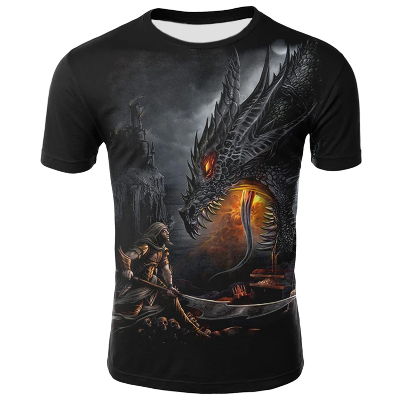 Fighting Dragon 3D Print T-shirt Summer Funny Casual Clothes Short Sleeve Crewneck Skull Hip-hop Street Tops For Men S-5XL
Fighting Dragon 3D Print T-shirt Summer Funny Casual Clothes Short Sleeve Crewneck Skull Hip-hop Street Tops For Men S-5XL