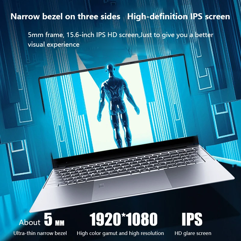 

HeroBook Pro 15.6 inch 1920*1080 IPS Screen Intel Processor 8GB 256GB SSD Windows 10 Laptop Fingerprint unlock 2020 NEW ARRIVAL