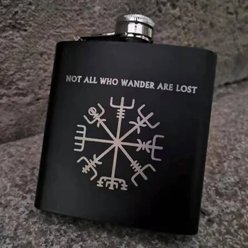 6oz Steeless Hip Flask Pocket Portable Bottle,inspired from Vegvisir Viking for Wine /Alcohol
6oz Steeless Hip Flask Pocket Portable Bottle,inspired from Vegvisir Viking for Wine /Alcohol