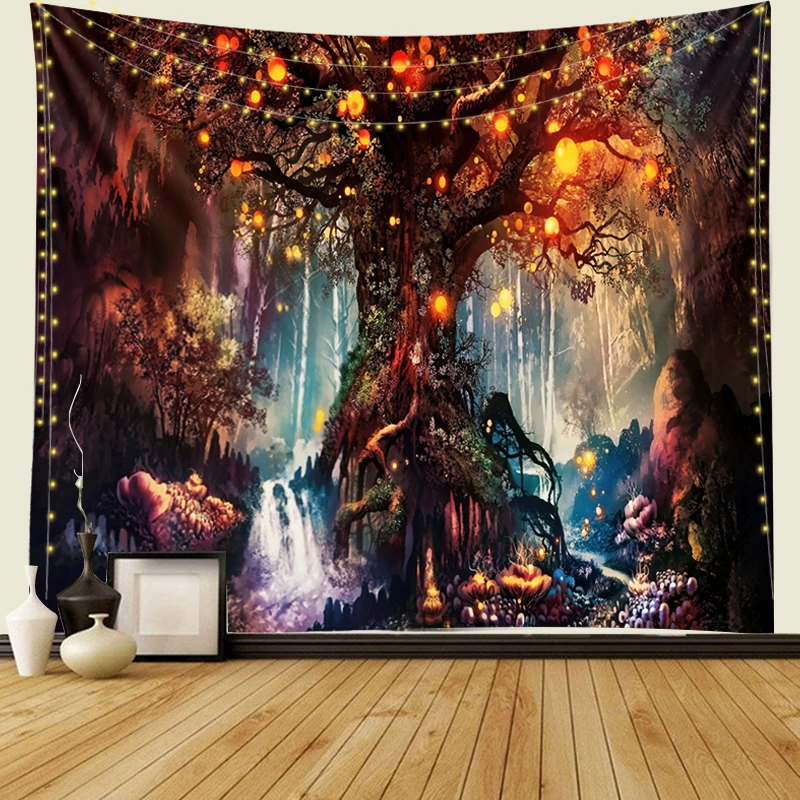 Colorful Tree Tapestry Wall Hanging Psychedelic Forest with Birds Wall Tapestry Bohemian Mandala Hippie Tapestry for Bedroom
Colorful Tree Tapestry Wall Hanging Psychedelic Forest with Birds Wall Tapestry Bohemian Mandala Hippie Tapestry for Bedroom