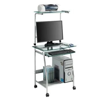 Small Computer Desk Household Tempered Glass Desktop Table Multi-layer Simple Desk Removable with Bookshelf Print Stand
Small Computer Desk Household Tempered Glass Desktop Table Multi-layer Simple Desk Removable with Bookshelf Print Stand