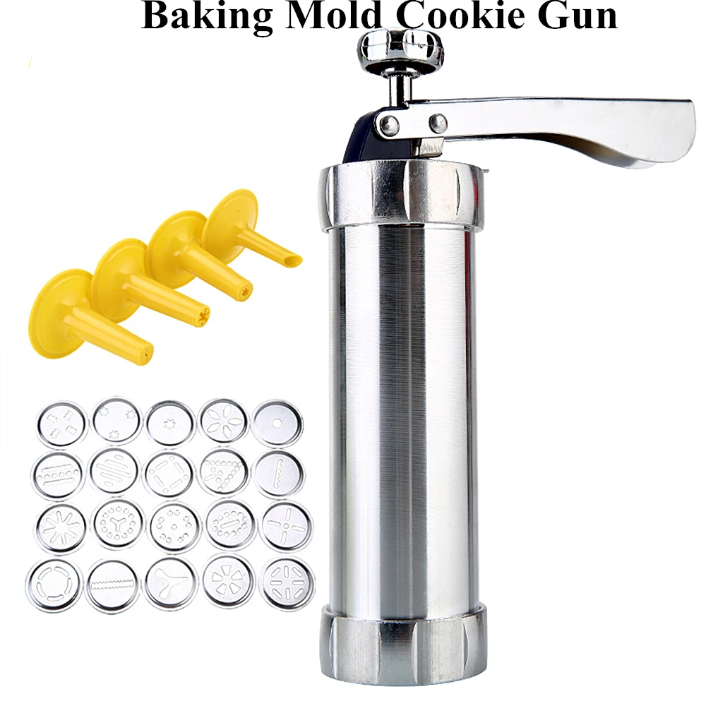 Baking Mold Extrusion Machine 4 Nozzles 20 Cookie Molds Manual Biscuit Cookie Press Stamp Set Dessert Mold Cake Decorating Maker
Baking Mold Extrusion Machine 4 Nozzles 20 Cookie Molds Manual Biscuit Cookie Press Stamp Set Dessert Mold Cake Decorating Maker